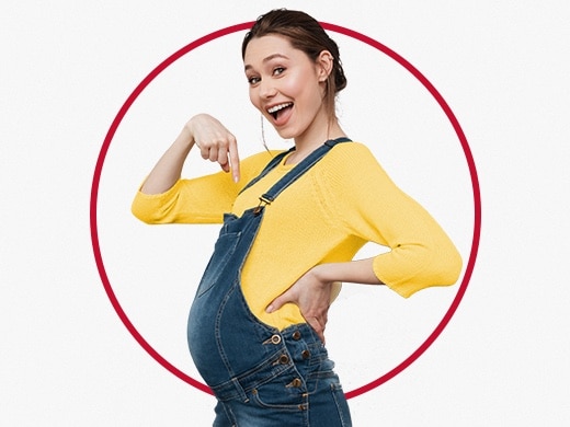 Mujer joven embarazada